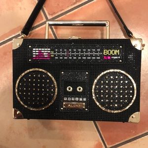 90s Boom Box Purse (no, there is not an actual stereo inside of this purse)